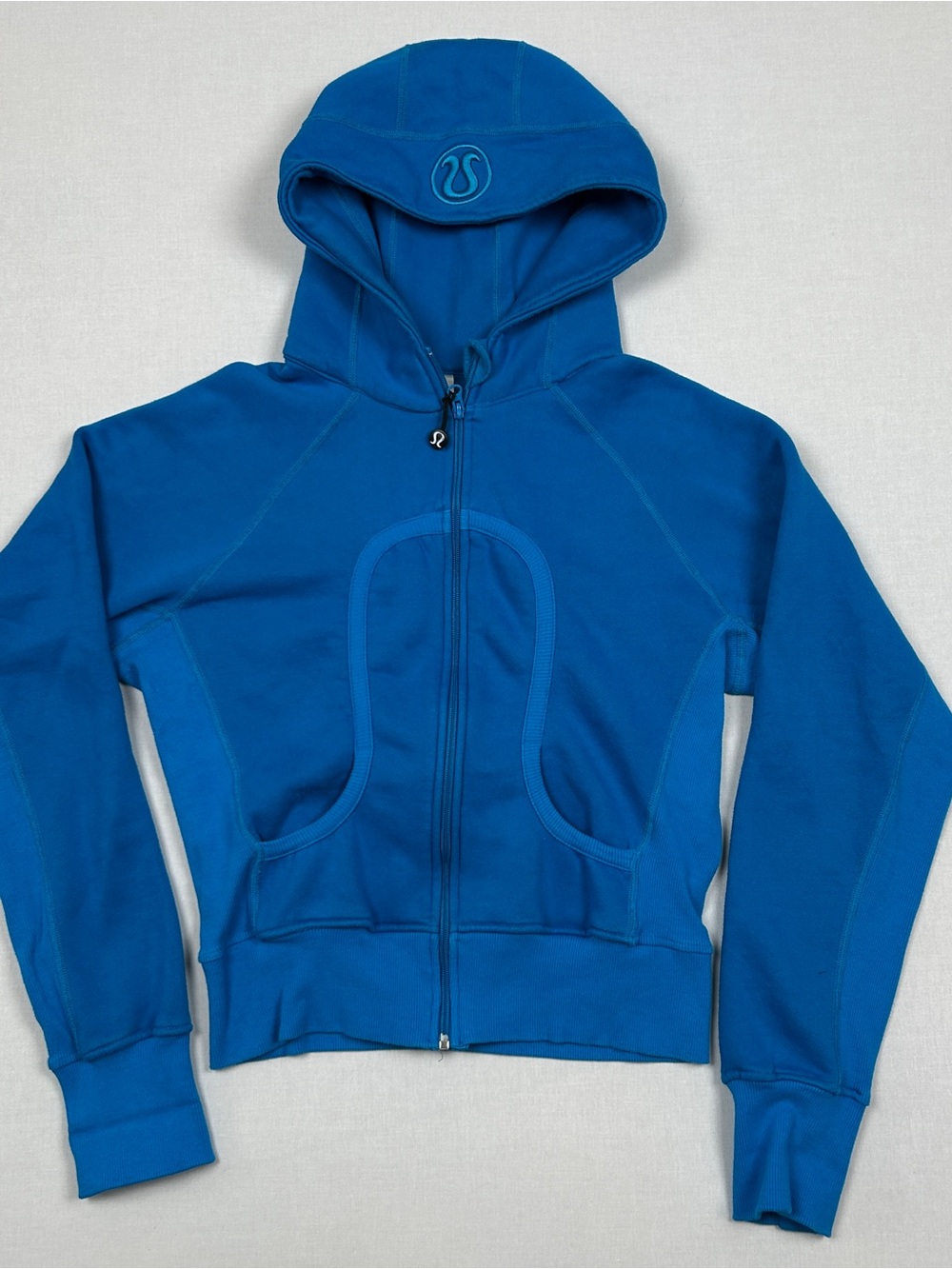 Lululemon Cyan Blue Zip-Up Hoodie